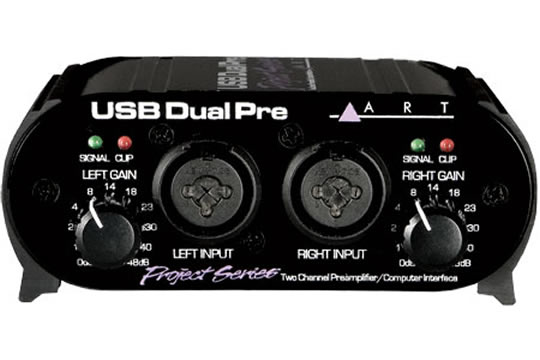 ART USB Dual Pre Project Series Mic Preamp-Audio Interface