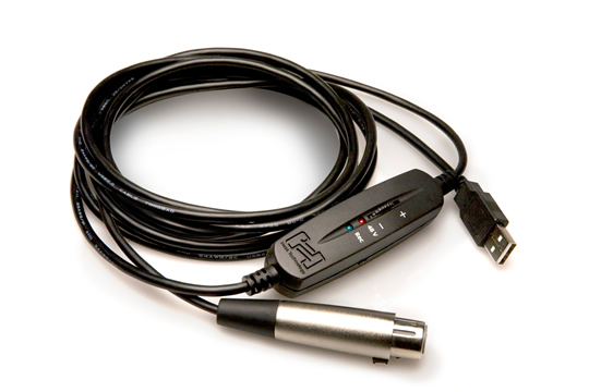 Hosa USX-110 TrackLink Microphone-to-USB Cable XLR-to-USB 10 Ft.