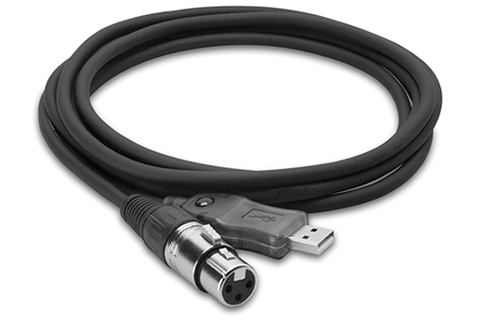 Hosa UXA-110 TrackLink XLR to USB Audio Interface Cable 10FT