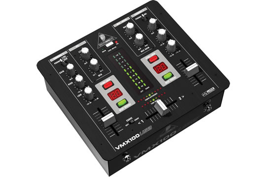 Behringer VMX100USB 2-Channel DJ Mixer USB Audio Interface
