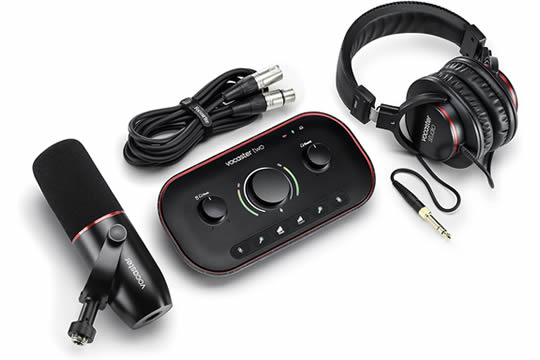 Focusrite Vocaster Two Studio Podcasting Bundle