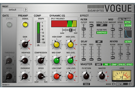 Sugar Bytes VOGUE Channel Strip Plugin (DOWNLOAD)