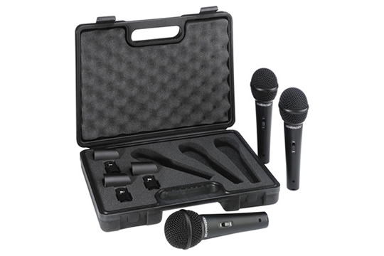 Behringer XM1800S ULTRAVOICE Dynamic Vocal Microphone 3-Pack