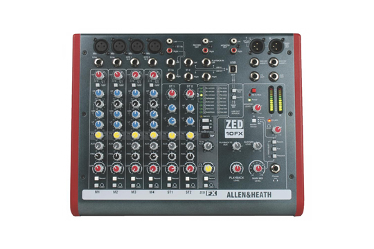 Allen & Heath ZED10FX Analog USB Mixer